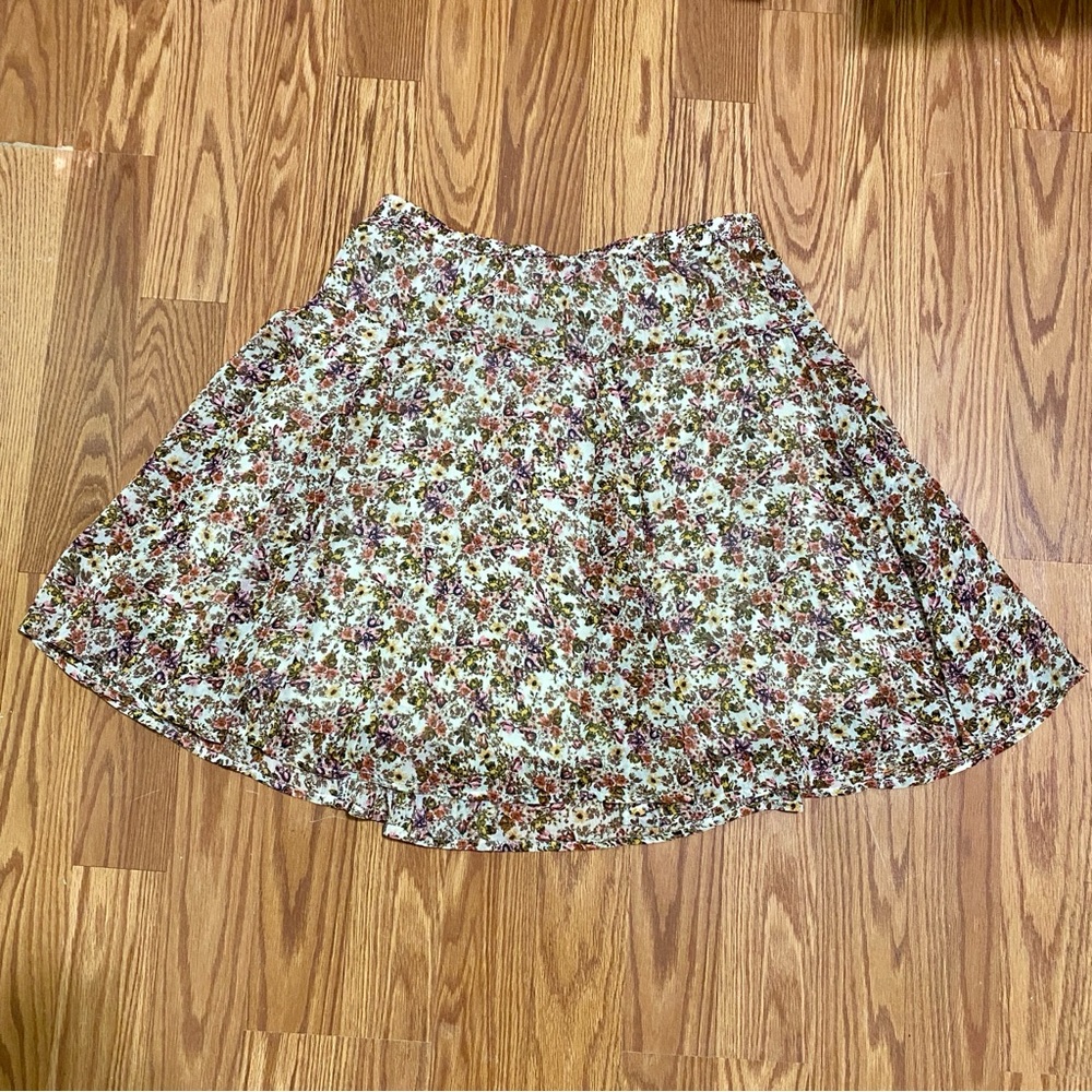 Old Navy floral summer skirt lined XS/TP